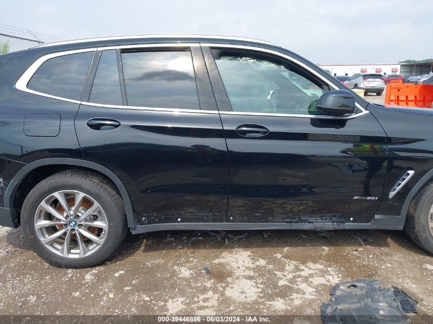 2018 BMW X3 xDrive30I VIN: 5UXTR9C5XJLC79344 Lot: 39446886