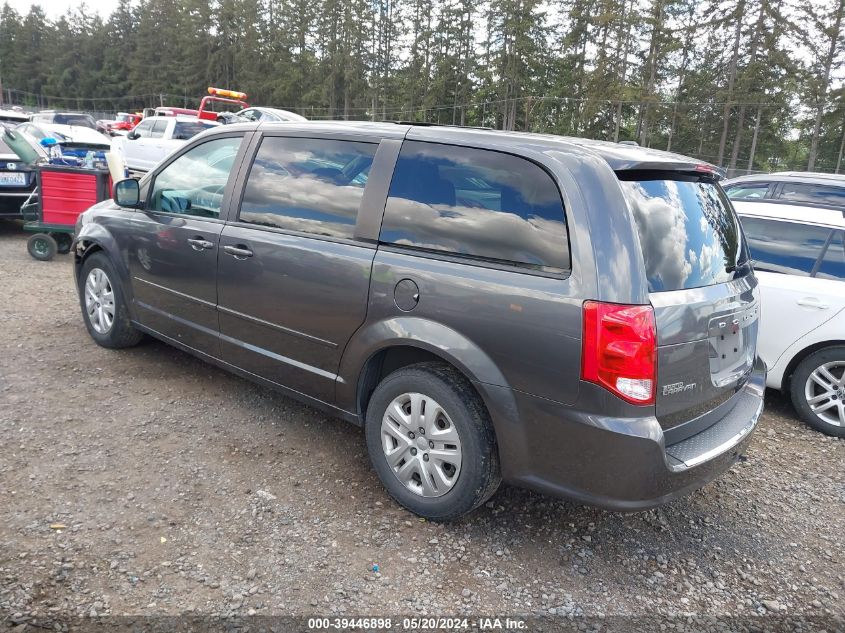 2016 Dodge Grand Caravan Se VIN: 2C4RDGBG4GR285154 Lot: 39446898