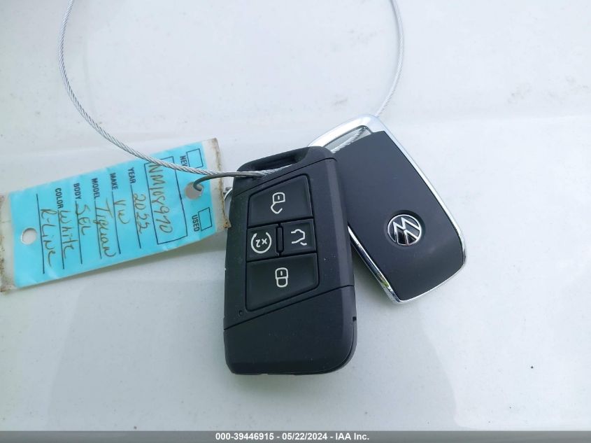 2022 Volkswagen Tiguan 2.0T Sel R-Line VIN: 3VV4B7AX6NM108970 Lot: 39446915