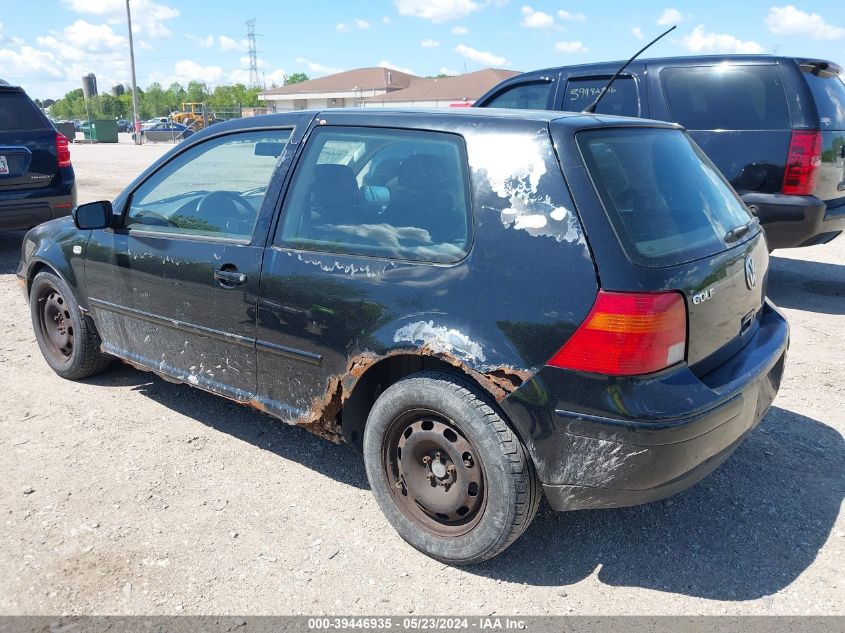 2001 Volkswagen Golf Gl VIN: 9BWBS61J114078459 Lot: 39446935