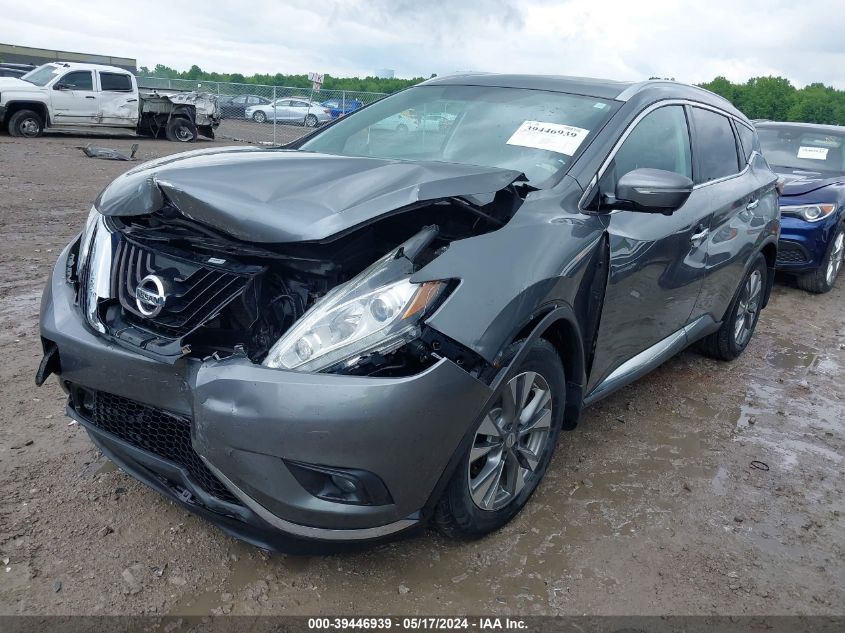 2015 Nissan Murano Sl VIN: 5N1AZ2MH4FN204863 Lot: 39446939