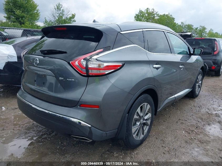 2015 Nissan Murano Sl VIN: 5N1AZ2MH4FN204863 Lot: 39446939