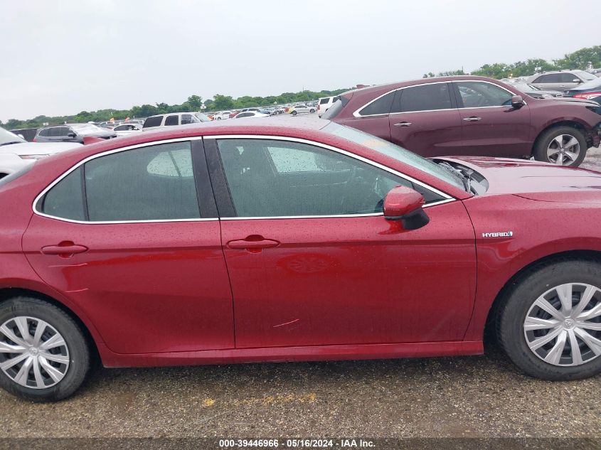 2019 Toyota Camry Hybrid Le VIN: 4T1B31HK7KU516780 Lot: 39446966