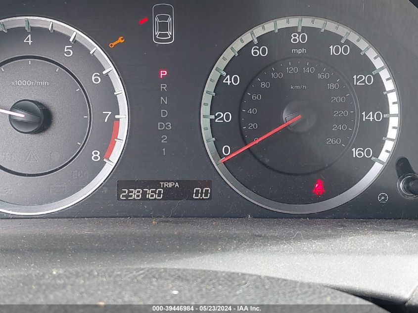 2010 Honda Accord 2.4 Ex-L VIN: 1HGCS1B87AA007542 Lot: 39446984