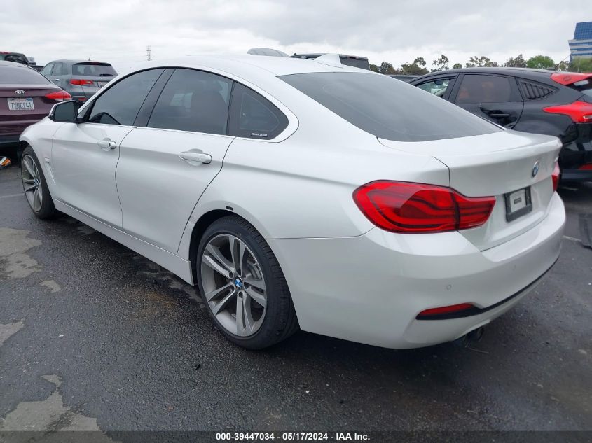 2019 BMW 430I Gran Coupe VIN: WBA4J1C50KBM16937 Lot: 39447034