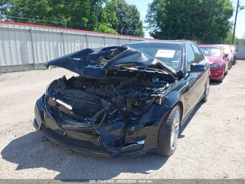 2012 Mercedes-Benz C 250 Luxury/Sport VIN: WDDGF4HBXCR237496 Lot: 39447043