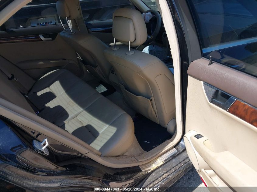 2012 Mercedes-Benz C 250 Luxury/Sport VIN: WDDGF4HBXCR237496 Lot: 39447043