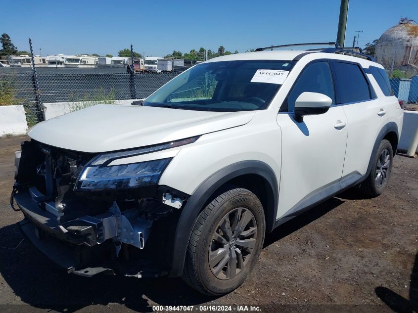 2022 Nissan Pathfinder Sv 2Wd VIN: 5N1DR3BAXNC247431 Lot: 39447047