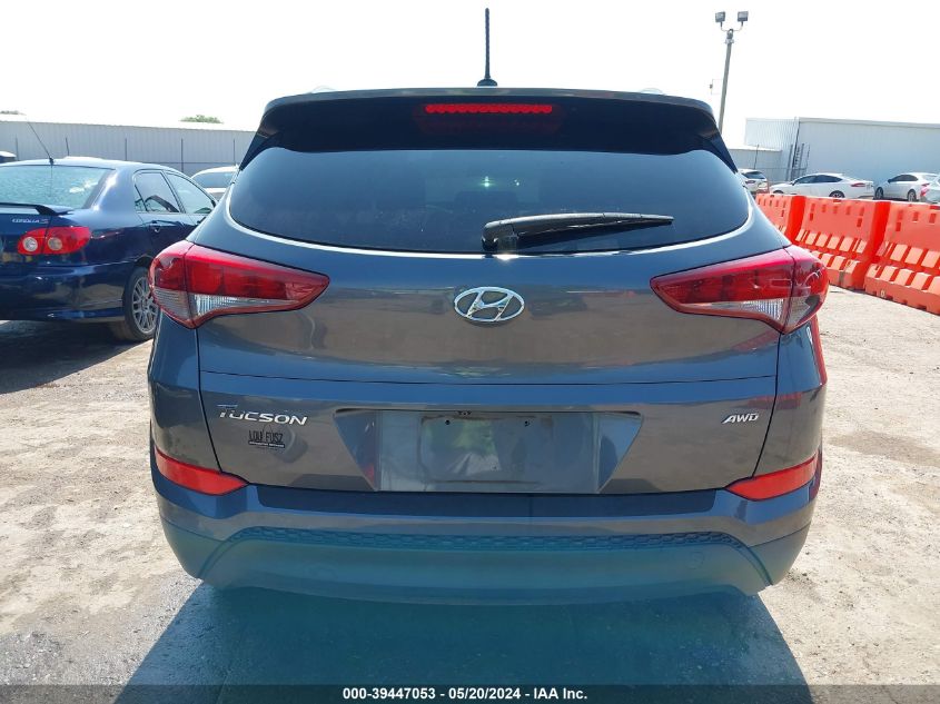 2017 Hyundai Tucson Se VIN: KM8J3CA48HU294794 Lot: 39447053