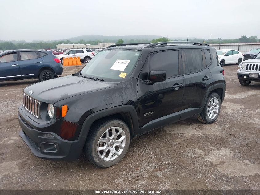 2018 Jeep Renegade Latitude Fwd VIN: ZACCJABB3JPJ35934 Lot: 39447064