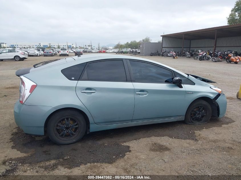 2013 Toyota Prius Two VIN: JTDKN3DU4D5615376 Lot: 39447082