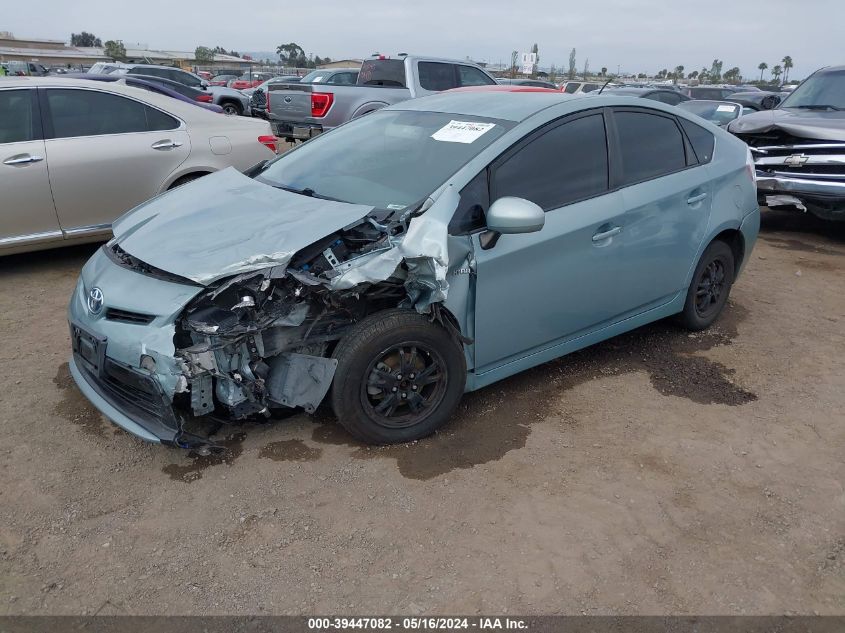 2013 Toyota Prius Two VIN: JTDKN3DU4D5615376 Lot: 39447082