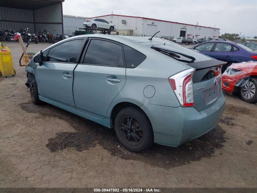 2013 Toyota Prius Two VIN: JTDKN3DU4D5615376 Lot: 39447082