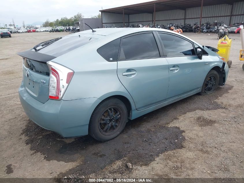 2013 Toyota Prius Two VIN: JTDKN3DU4D5615376 Lot: 39447082