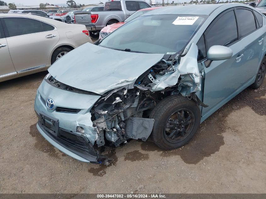 2013 Toyota Prius Two VIN: JTDKN3DU4D5615376 Lot: 39447082