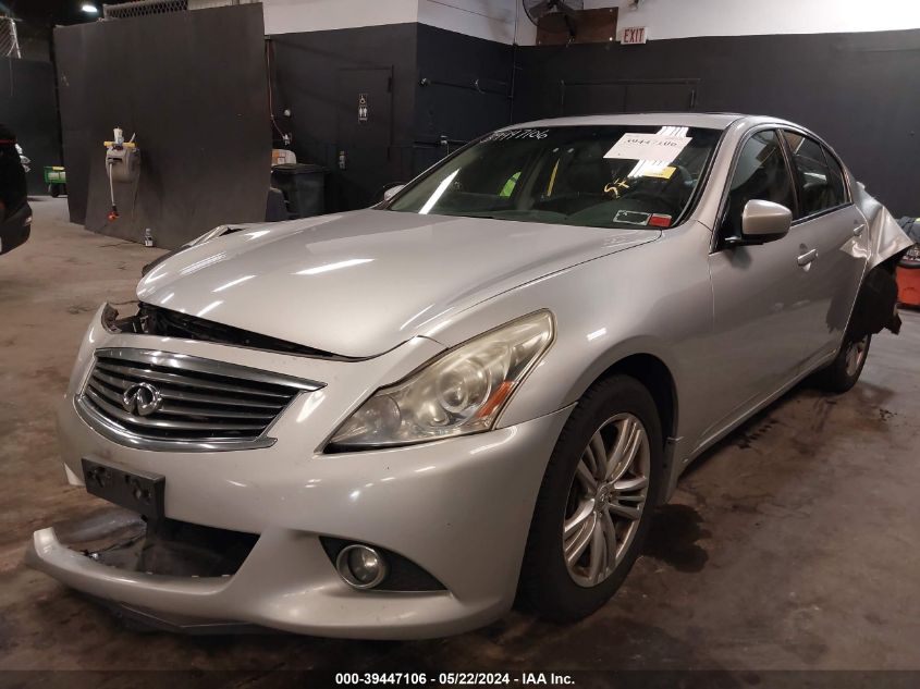 2013 Infiniti G37X VIN: JN1CV6AR2DM758096 Lot: 39447106