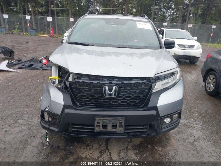 2021 Honda Passport Awd Elite VIN: 5FNYF8H03MB021131 Lot: 39447111