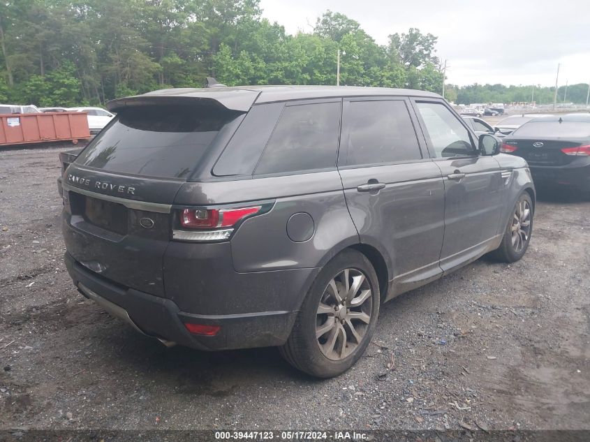 2016 Land Rover Range Rover Sport 3.0L V6 Supercharged Hse VIN: SALWR2VF6GA548025 Lot: 39447123