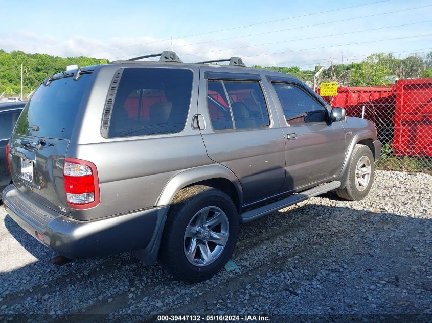 2004 Nissan Pathfinder Le Platinum VIN: JN8DR09X04W807455 Lot: 39447132