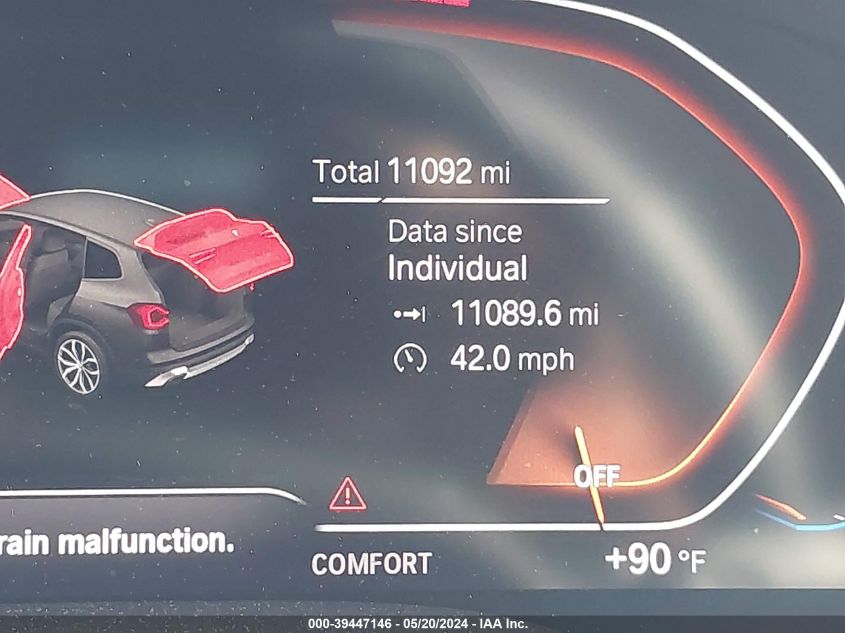 2024 BMW X3 Sdrive30I VIN: 5UX43DP05R9U80632 Lot: 39447146