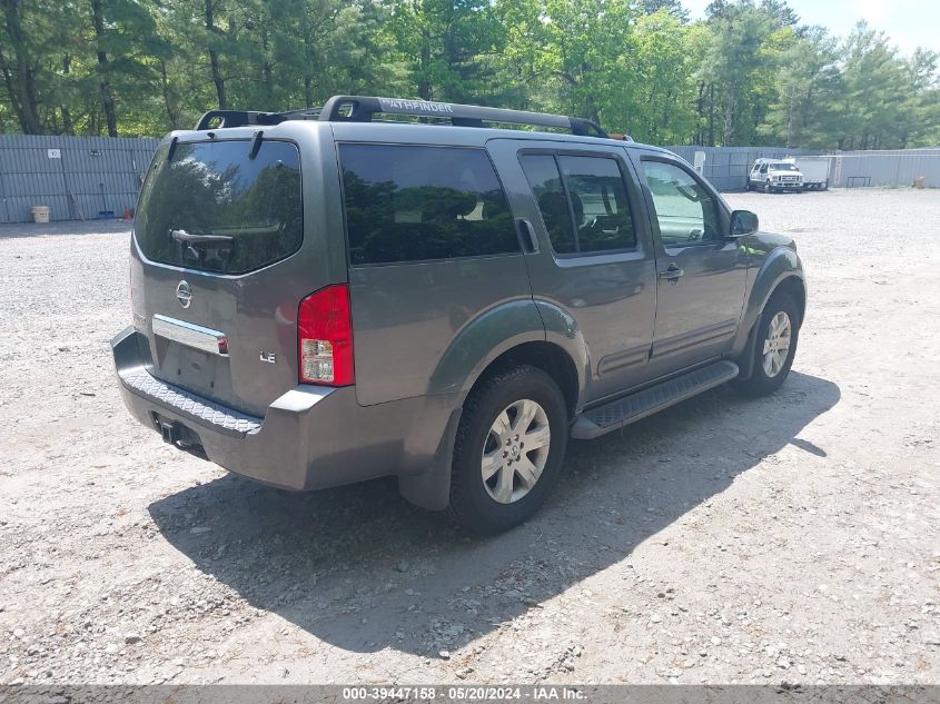 2005 Nissan Pathfinder Le VIN: 5N1AR18W05C737578 Lot: 39447158