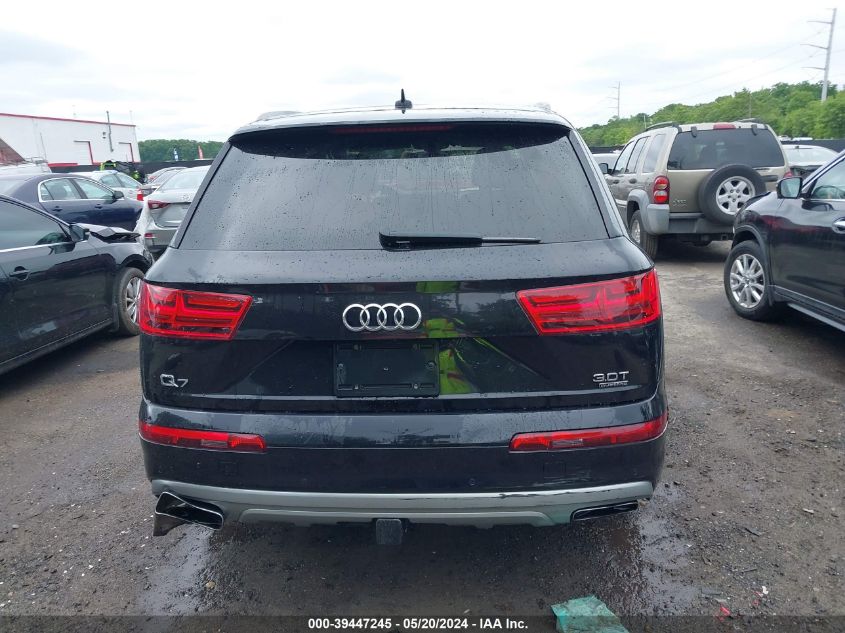 2018 Audi Q7 3.0T Premium VIN: WA1LAAF7XJD016361 Lot: 39447245