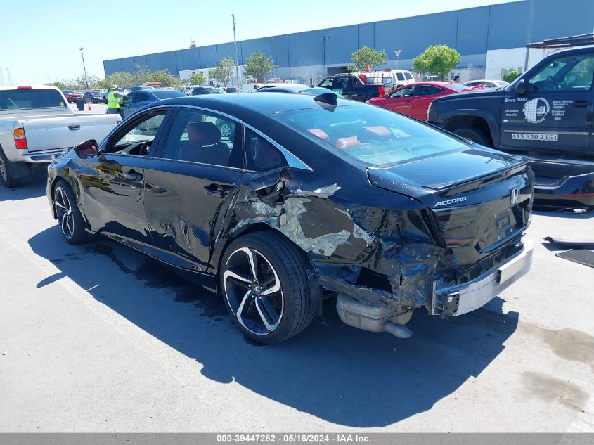 2019 Honda Accord Sport VIN: 1HGCV1F38KA023658 Lot: 39447282