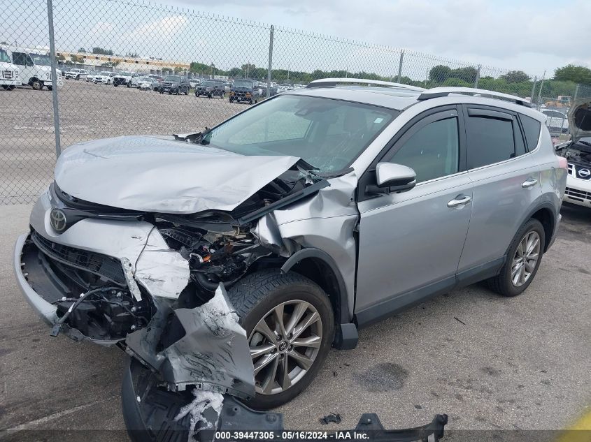 2016 Toyota Rav4 Limited VIN: 2T3YFREV1GW256289 Lot: 39447305