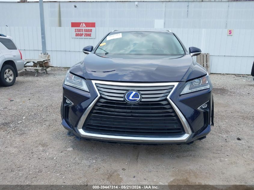 2017 Lexus Rx 450H VIN: 2T2BGMCA8HC011065 Lot: 39447314