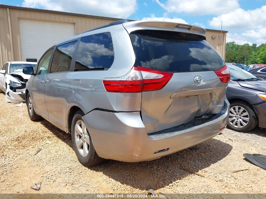 2015 Toyota Sienna Le VIN: 05TDKK3DC8FS59136 Lot: 39447315