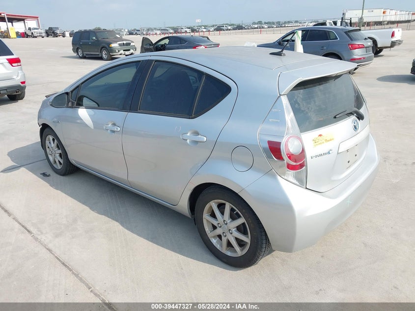 2012 Toyota Prius C Four VIN: JTDKDTB38C1526400 Lot: 39447327