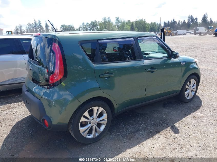 2014 Kia Soul + VIN: KNDJP3A56E7007478 Lot: 39447340