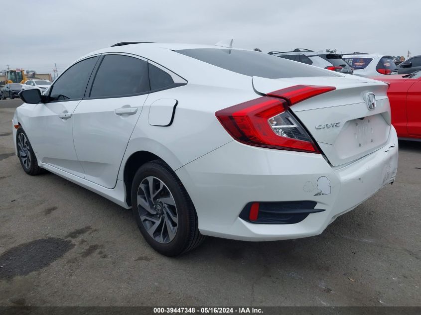 2018 Honda Civic Ex VIN: 19XFC2F73JE037134 Lot: 39447348