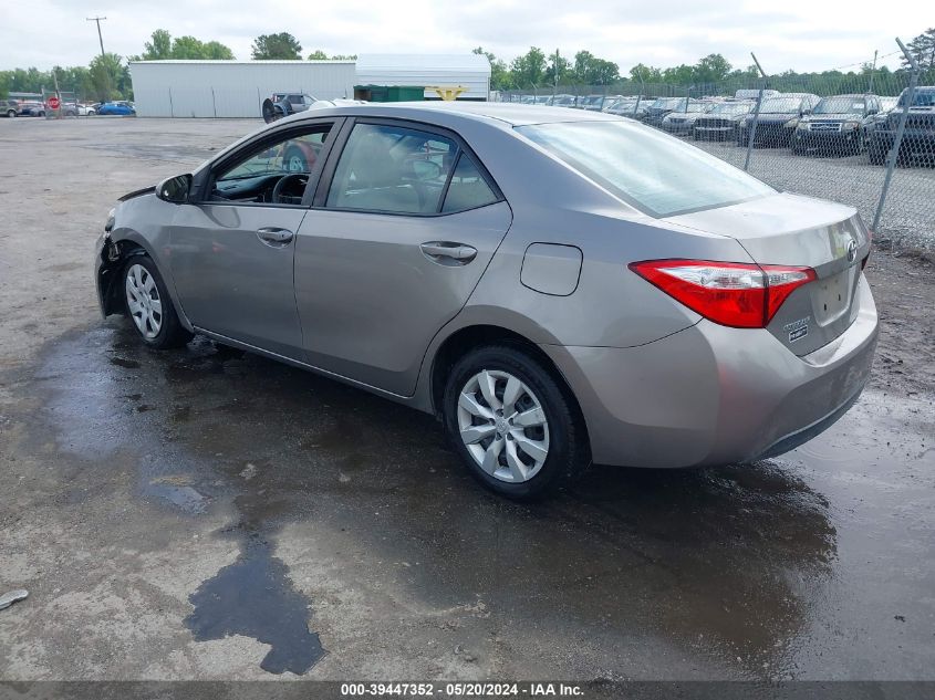 2015 Toyota Corolla Le VIN: 2T1BURHE4FC246985 Lot: 39447352