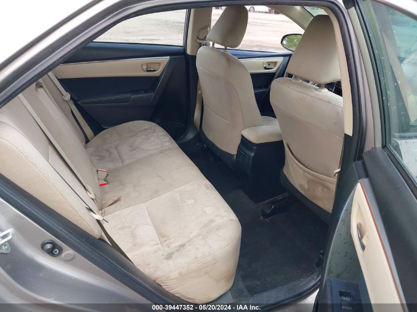 2015 Toyota Corolla Le VIN: 2T1BURHE4FC246985 Lot: 39447352