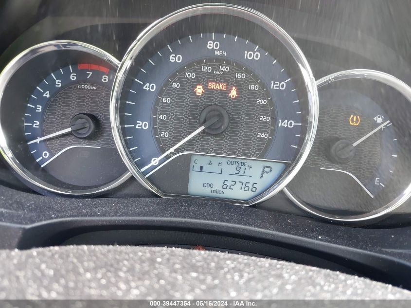 2016 Toyota Corolla Le VIN: 2T1BURHE6GC671187 Lot: 39447354