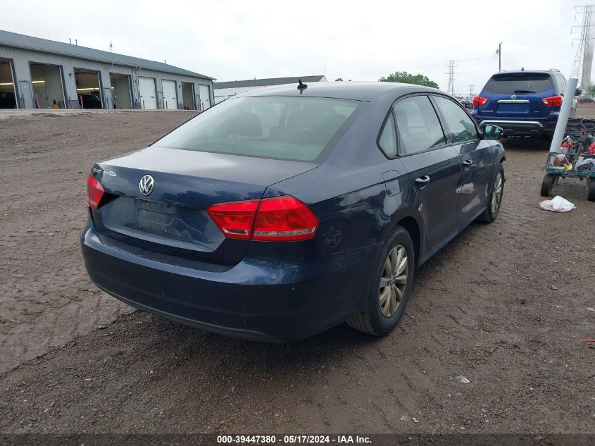 1VWAP7A36DC098129 2013 Volkswagen Passat 2.5L S