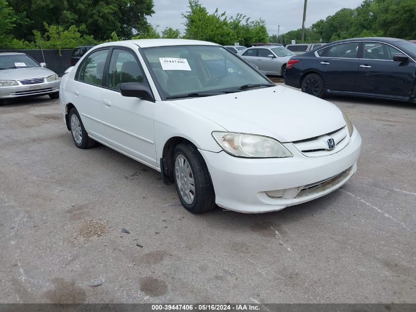 2005 Honda Civic Lx VIN: 2HGES16555H521535 Lot: 39447406