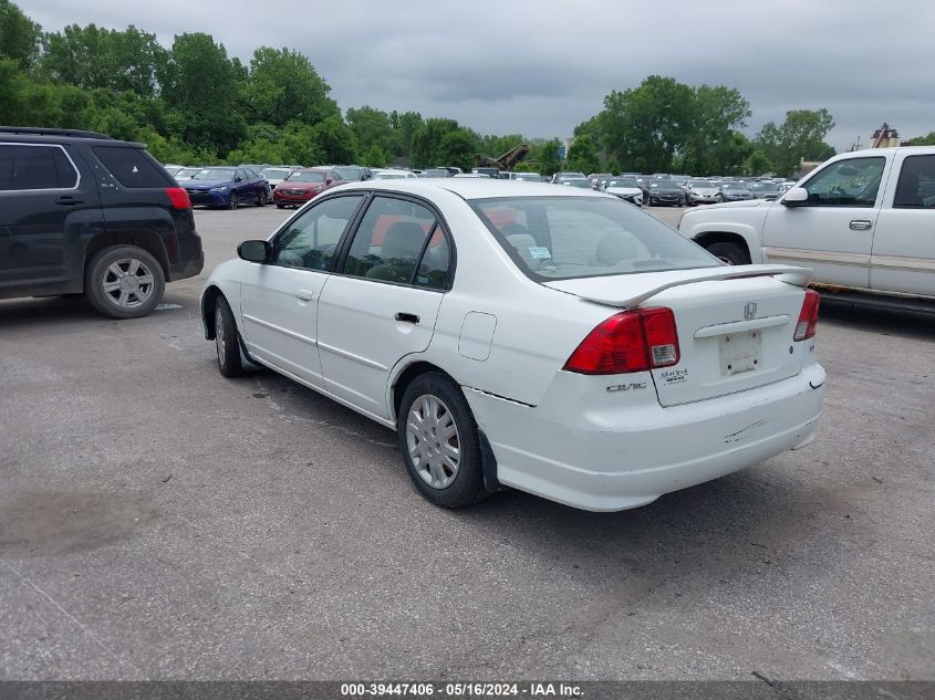 2005 Honda Civic Lx VIN: 2HGES16555H521535 Lot: 39447406