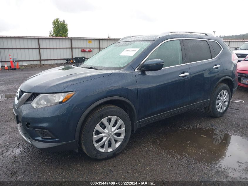 2016 Nissan Rogue S VIN: KNMAT2MV9GP594053 Lot: 39447408