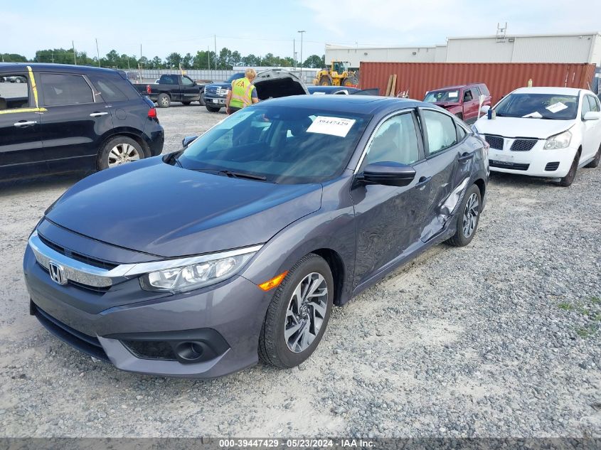 2018 Honda Civic Ex VIN: 2HGFC2F86JH576362 Lot: 39447429