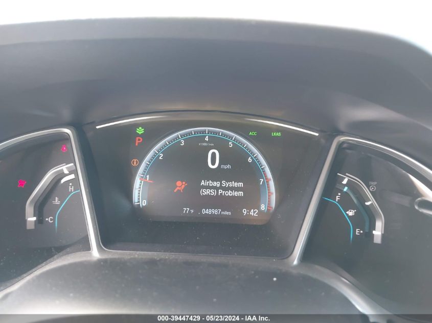 2018 Honda Civic Ex VIN: 2HGFC2F86JH576362 Lot: 39447429