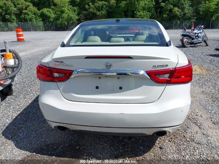 2017 Nissan Maxima 3.5 Platinum VIN: 1N4AA6AP6HC381725 Lot: 39447447