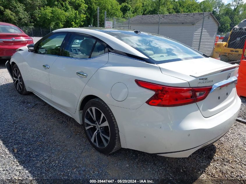 2017 Nissan Maxima 3.5 Platinum VIN: 1N4AA6AP6HC381725 Lot: 39447447