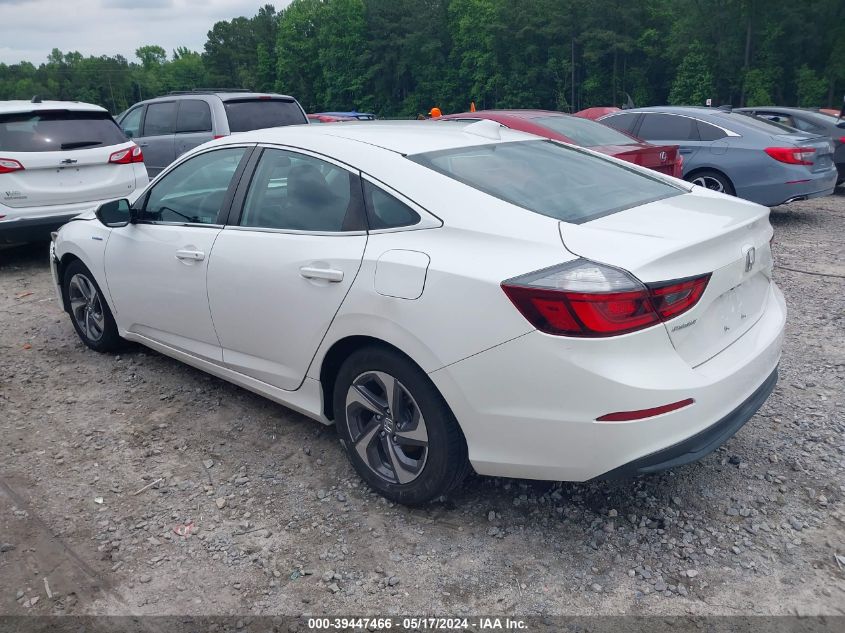 2019 Honda Insight Lx VIN: 19XZE4F15KE007567 Lot: 39447466