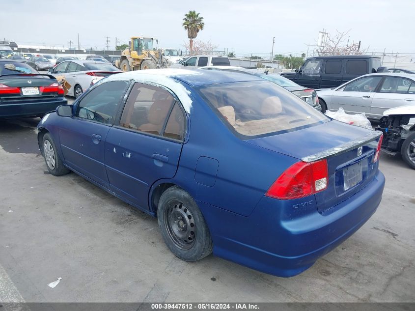 2004 Honda Civic Vp VIN: 2HGES16344H579035 Lot: 39447512