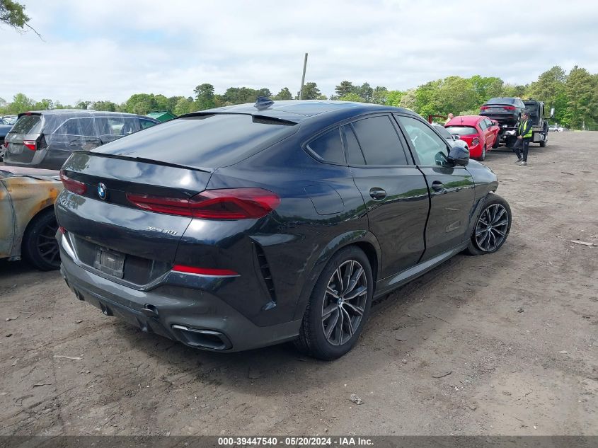 2021 BMW X6 xDrive40I VIN: 5UXCY6C03M9E54072 Lot: 39447540