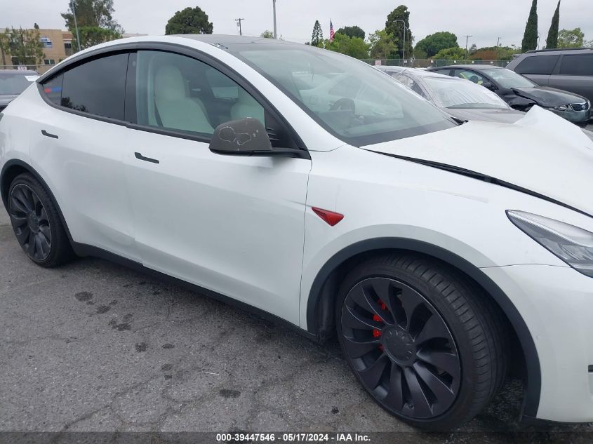 2020 Tesla Model Y Long Range Dual Motor All-Wheel Drive/Performance Dual Motor All-Wheel Drive VIN: 5YJYGDEF7LF051505 Lot: 39447546