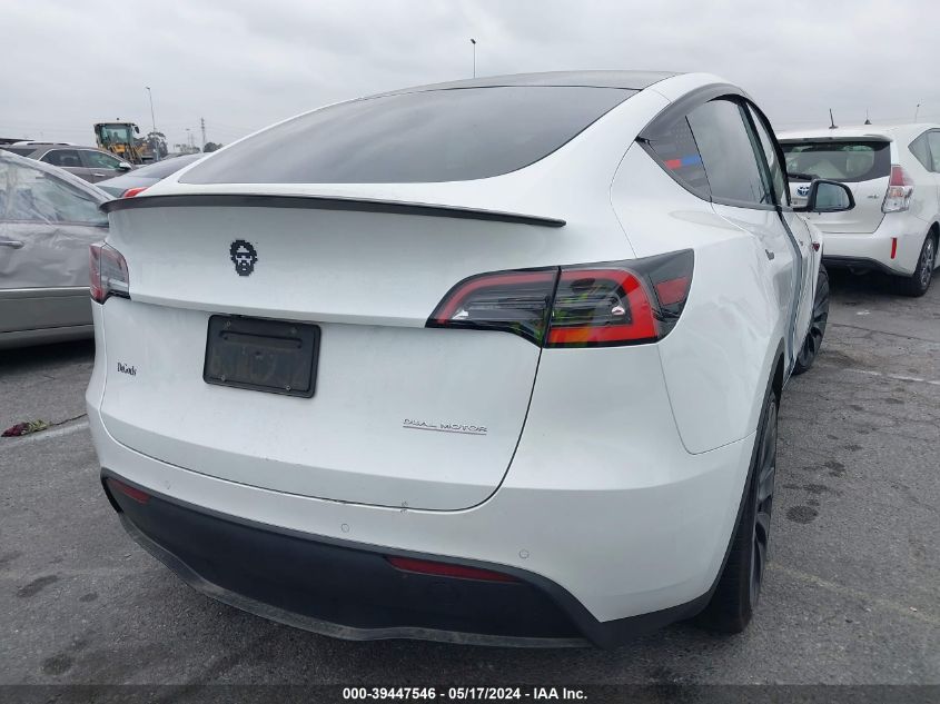 2020 Tesla Model Y Long Range Dual Motor All-Wheel Drive/Performance Dual Motor All-Wheel Drive VIN: 5YJYGDEF7LF051505 Lot: 39447546