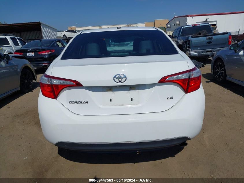 2016 Toyota Corolla Le Plus VIN: 5YFBURHE9GP371403 Lot: 39447563